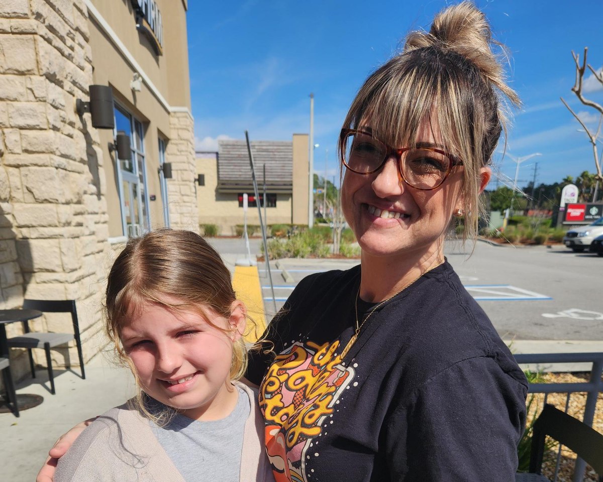 A single mother and her daughter supported by the Lone Warrior Foundation